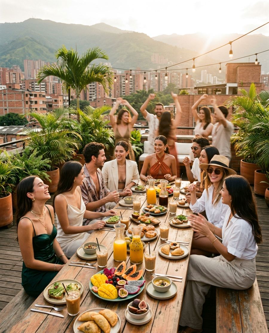 Founders brunch — table spread
