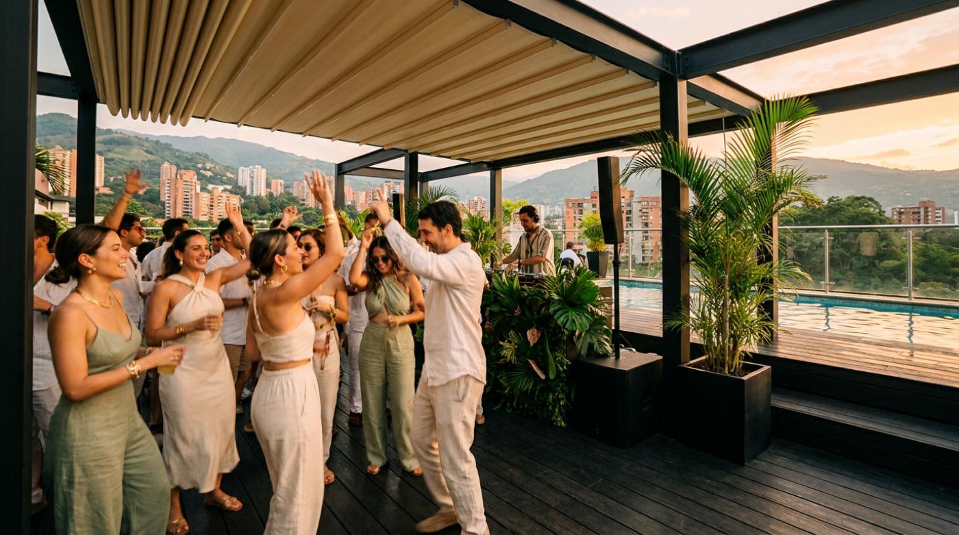 Ecstatic dance — DJ, sunset