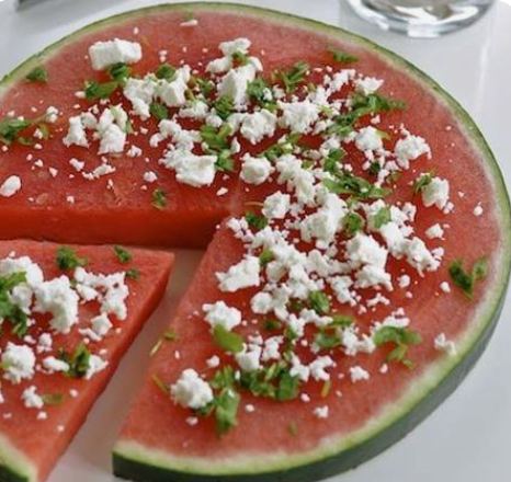 Watermelon feta bites